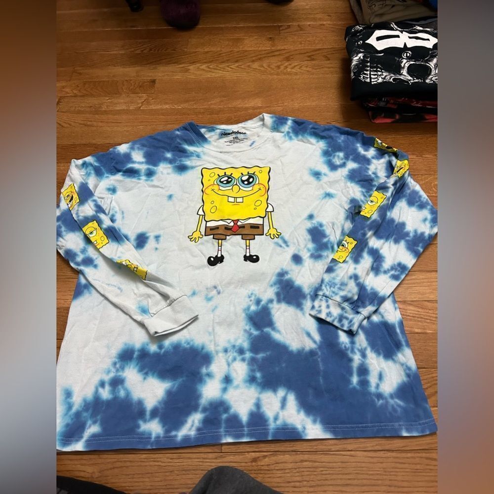 SpongeBob Tie-Dye Long Sleeve Tshirt